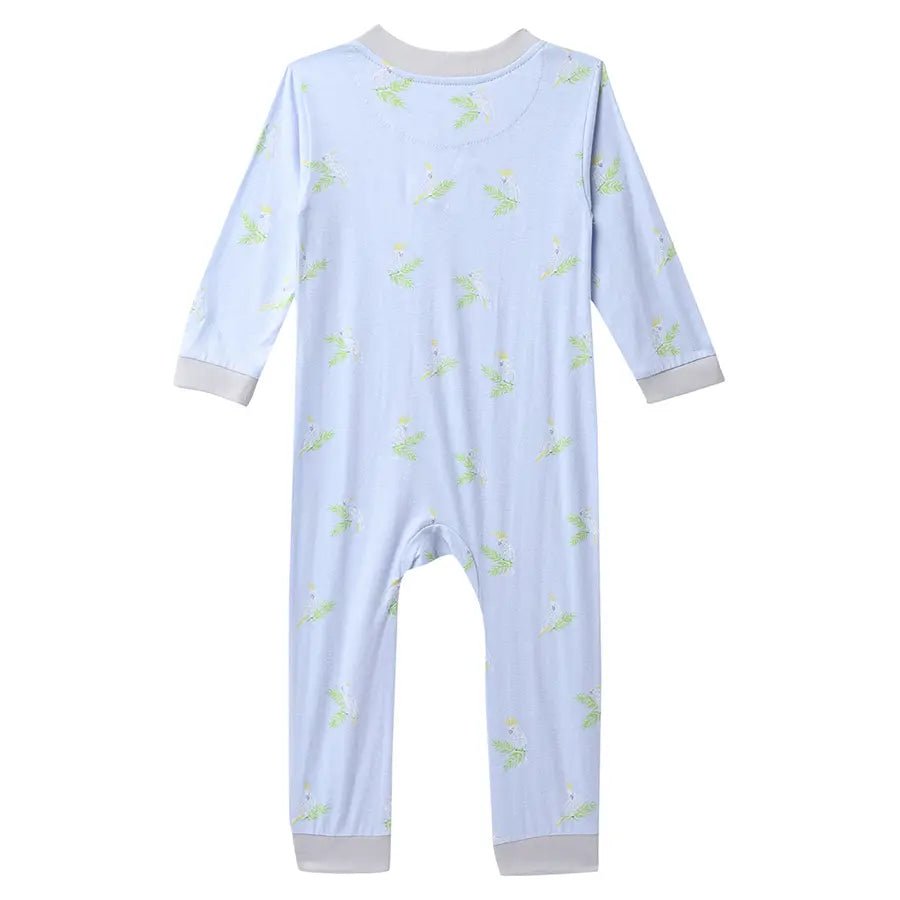 Unisex Floral Print Comfy Sleep Suit (Pack of 3)-Sleepsuit-5
