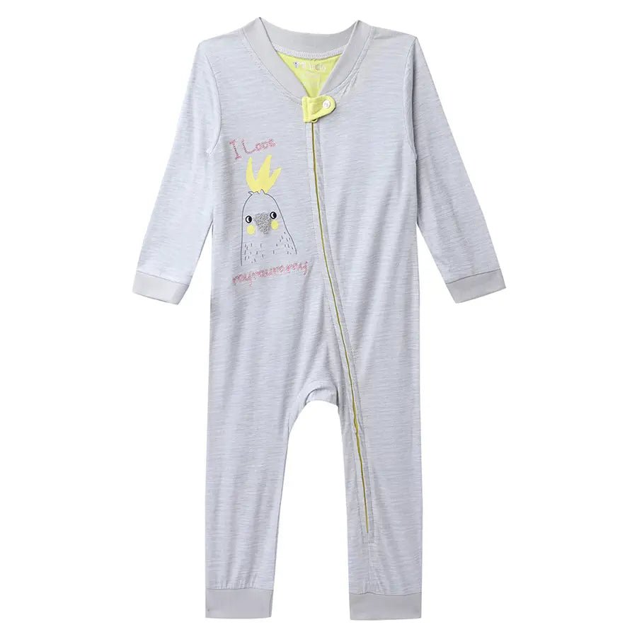 Unisex Floral Print Comfy Sleep Suit (Pack of 3)-Sleepsuit-3