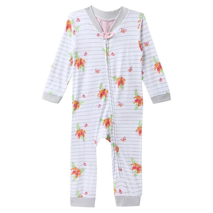 Unisex Floral Print Comfy Sleep Suit (Pack of 3)-Sleepsuit-4