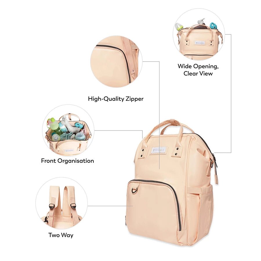 Vegan Leather Diaper Bag-Diaper Bag-11
