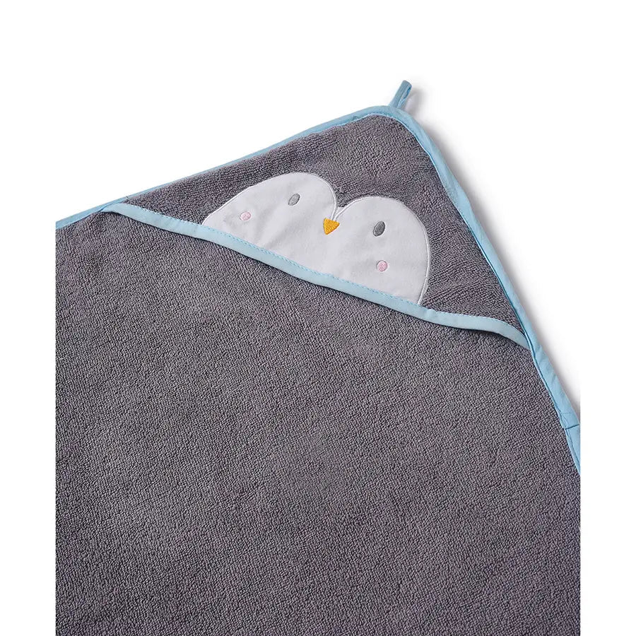Winter wonderland Hooded Towel with Penguin Face-Towel-4
